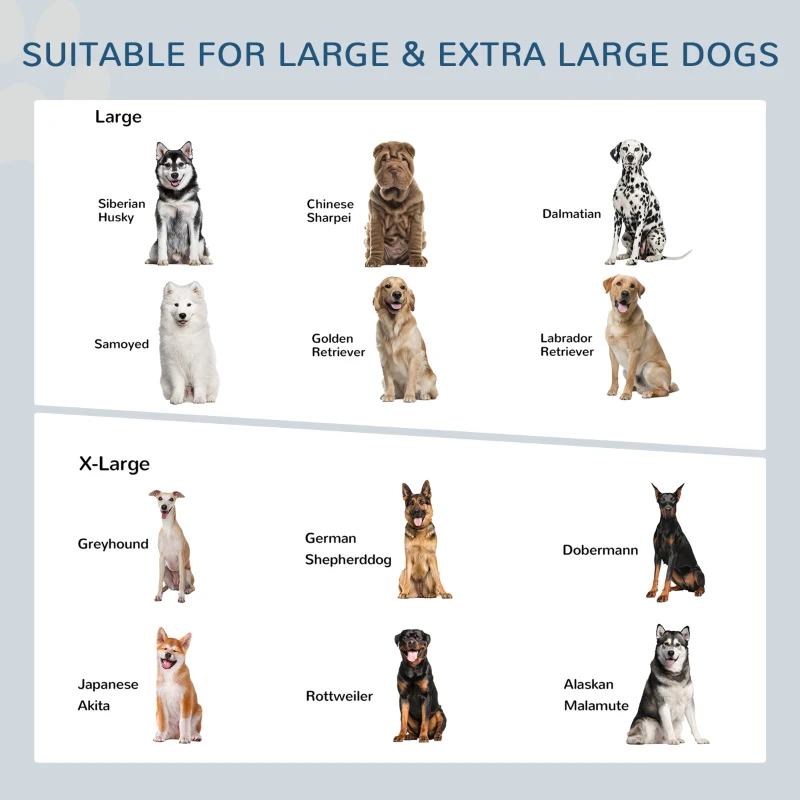 PawHut Elevated Dog Bowls Stand Raised Pet Feeder with 2 Stainless Steel Dog Food Bowls for Large Extra Large Dogs, Natural