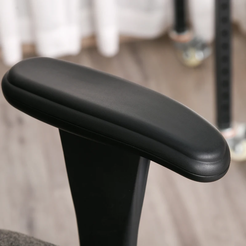 Vinsetto Ergonomic Tall Drafting Desk Chair with Adjustable Foot Ring, Armrest, and 360° Swivel Wheels, Grey