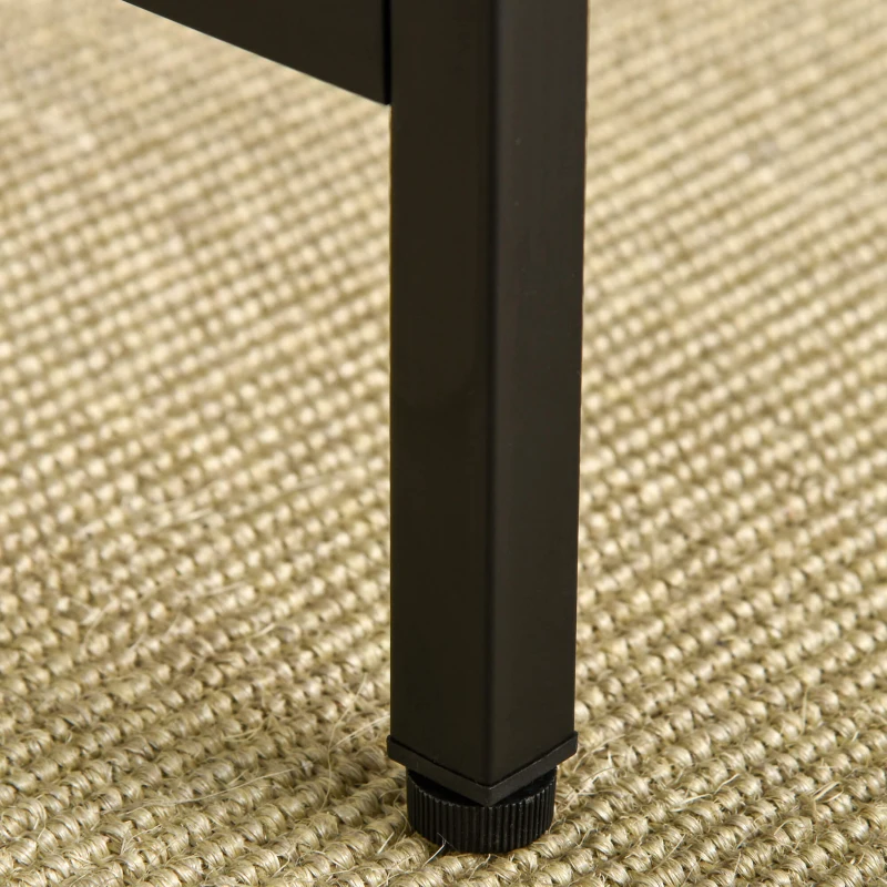 HOMCOM 5-Piece Industrial Dining Table Set, Bar Table & 4 Stools Set, Space Saving for Pub & Kitchen, Rustic Brown/Black