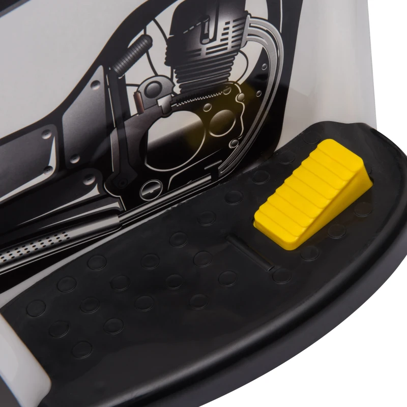 Aosom 6V Kids Motorcycle Dirt Bike Electric Battery-Powered Ride-On Toy Off-road Street Bike with Music & Horn Buttons, Stable 3-Wheel Design, & Rear Storage Space, White