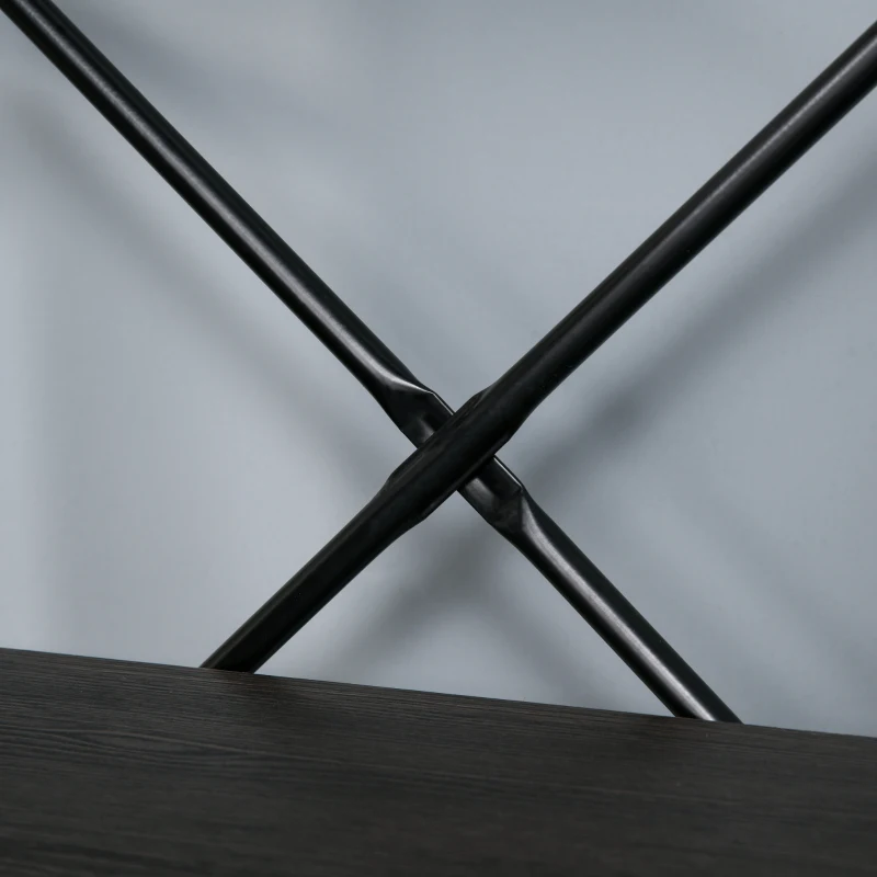 HOMCOM 5-Tier Industrial Bookcase with Open Storage, Bookshelf Display Rack with Metal Frame for Home Office, 70.75''L x 12.5''W x 70''H, Walnut