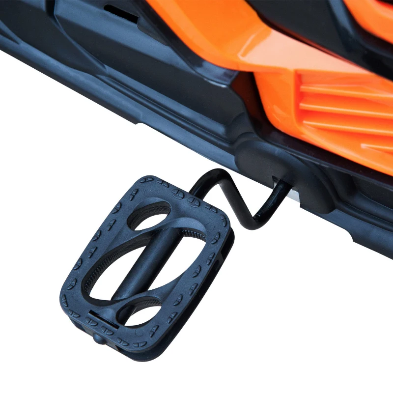 Aosom Kids Pedal Powered Ride-On Go Kart Racer With Hand Brake And Non-Slip Wheels - Orange