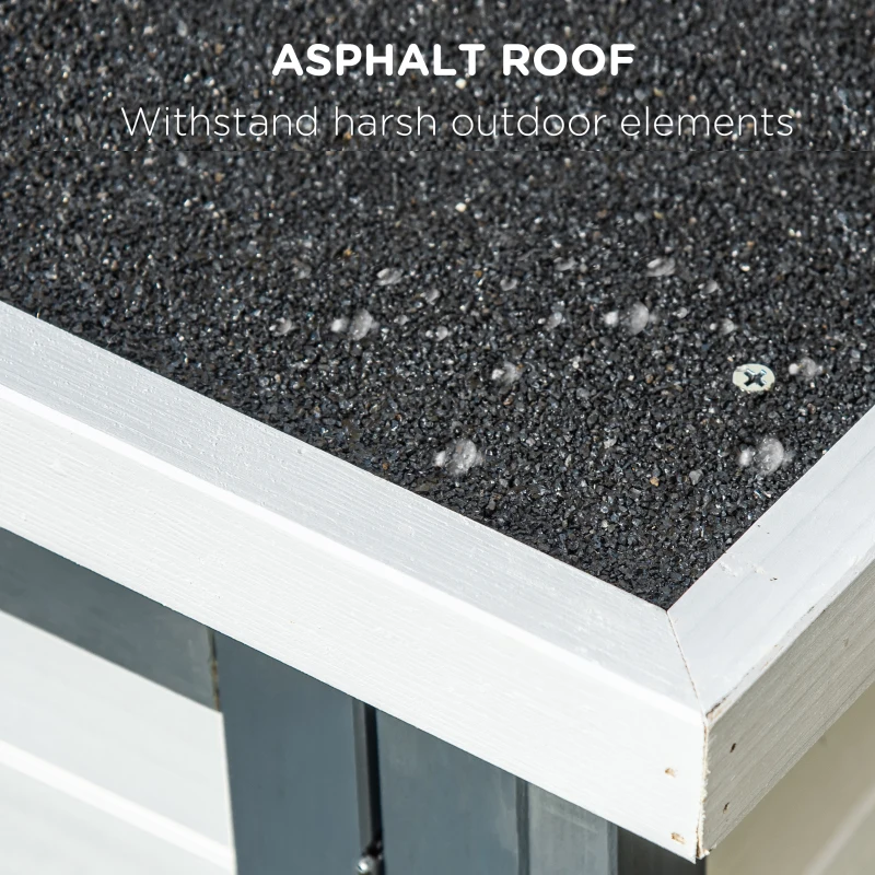 PawHut 57" Rabbit Hutch, 2 Tier Bunny Cage, Guinea Pig Cage, Bunny Run, Indoor Outdoor Small Animal House with Slide-out Tray, Ramp