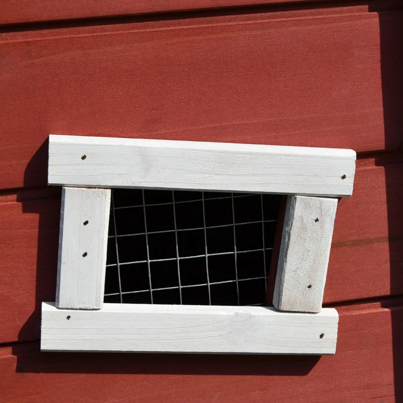 PawHut Wood Rabbit Hutch Backyard Bunny Cage Small Animal House habitat w/ Ramp and Outdoor Run