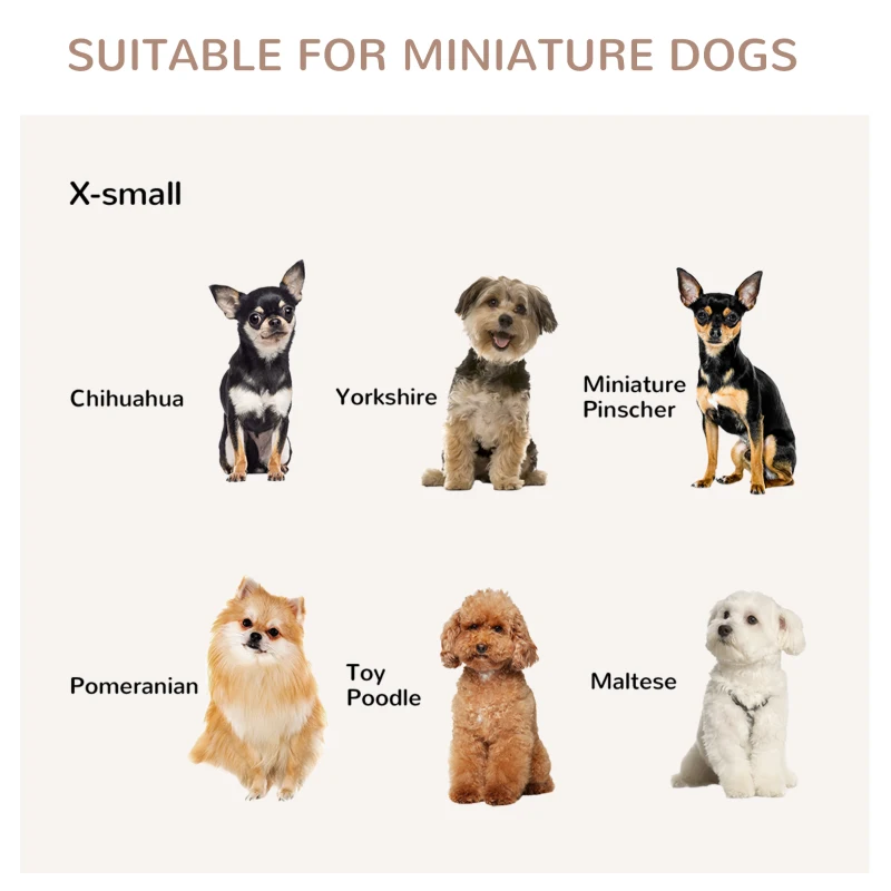 PawHut Dog Crate Furniture with Cushion, Wooden Dog Kennel End Table with Lockable Door, for Miniature Dogs, Indoor, Walnut