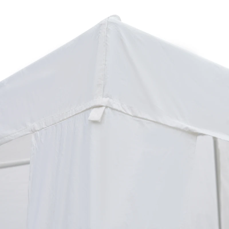 Outsunny 10x10ft Party Tent Portable Gazebo Garden Canopy Event Shelter Outdoor Sunshade White