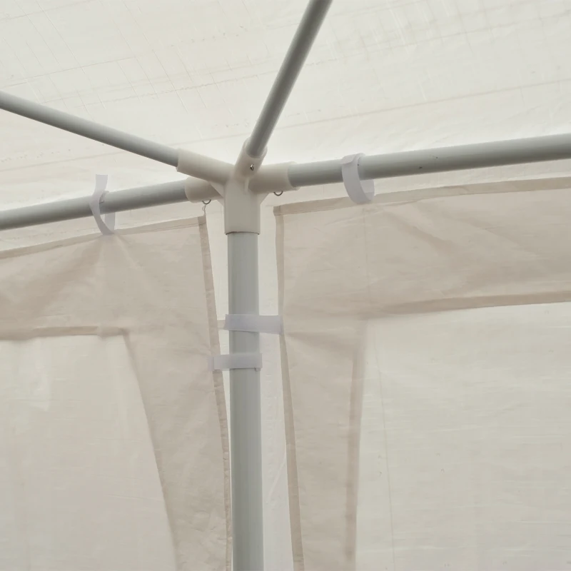 Outsunny 10'x30' Portable  Party Tent Outdoor Event Camping Gazebo Canopy with 5 Removable Sidewalls, White