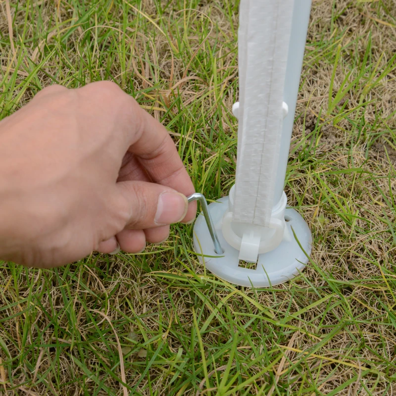 Outsunny 10x10ft Party Tent Portable Gazebo Garden Canopy Event Shelter Outdoor Sunshade White