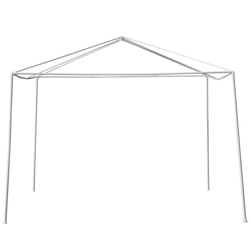 Outsunny 10x13ft Gazebo Party Tent Outdoor Canopy Garden Sun Shade w/Mesh Sidewalls, Dark Grey