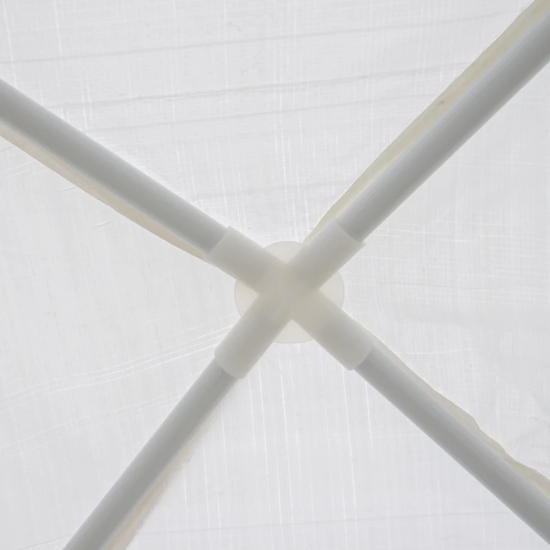 Outsunny 10x10ft Party Tent Portable Gazebo Garden Canopy Event Shelter Outdoor Sunshade White