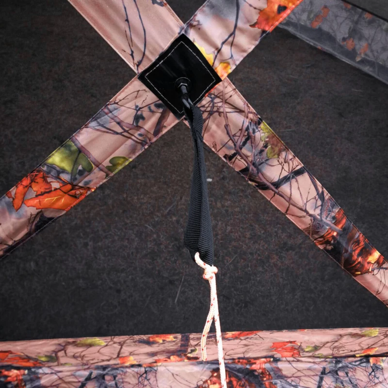 Outsunny 6-Sided Hexagon Pop Up Party Tent Gazebo with Mesh Netting Walls & Shaded Interior, 12' x 12', Camouflage