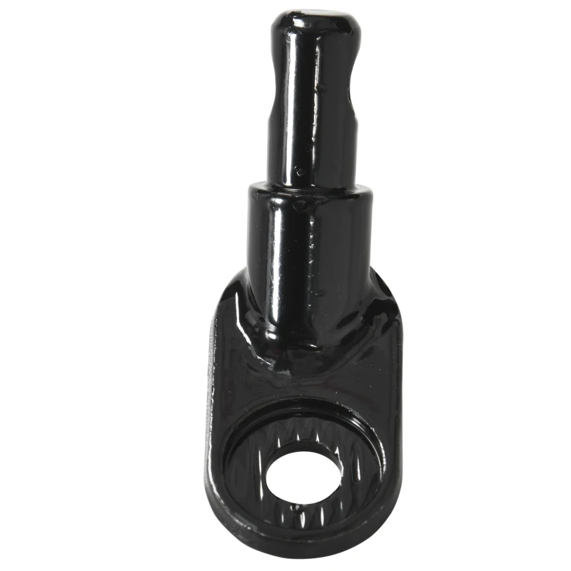 Aosom BikeTrailer Hitch, Steel Type 'B' Bicycle Trailer, Powder Coating, Durable and Sturdy, Cargo Hitch Coupler, for Cargo, Child and Pet Trailers, Black