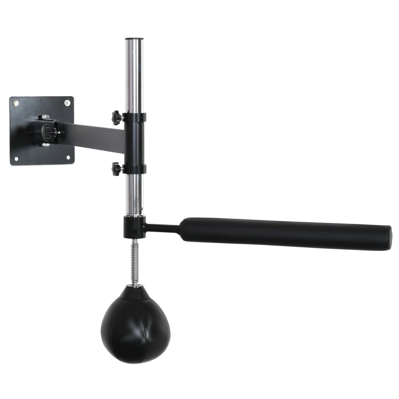 Soozier Wall Mount Reflex Boxing Trainer, 360° Rotating Boxing Bar W/ Punching Ball