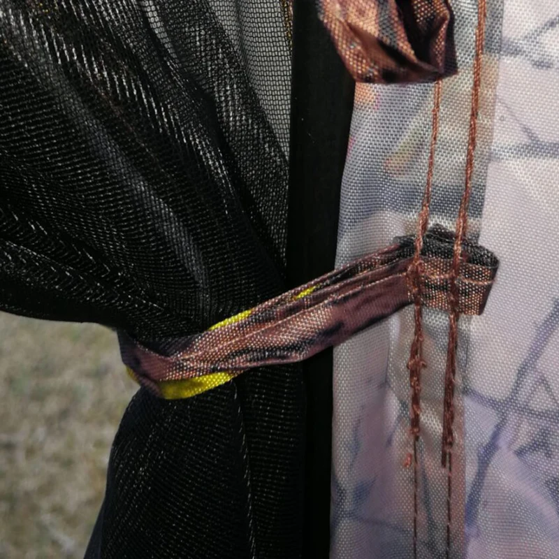 Outsunny 6-Sided Hexagon Pop Up Party Tent Gazebo with Mesh Netting Walls & Shaded Interior, 12' x 12', Camouflage