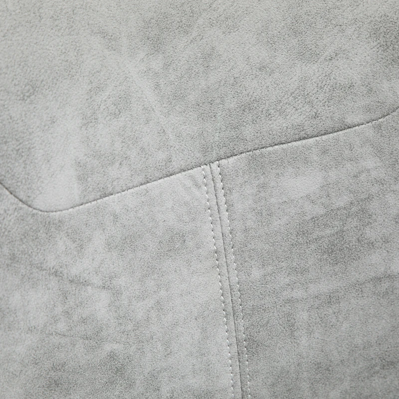 Vinsetto Armless Task Chair, Mid-back Desk Chair, Microfiber Home Office Chair with Adjustable Height, Tilt, Swivel Function, Gray