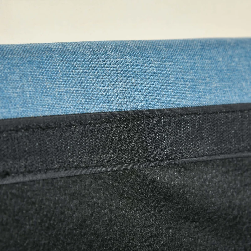 HOMCOM Button Tufted Armchair Modern Single Sofa Chair Upholstered Accent Chair with Rubber Wood Legs and Thick Padding Mid-Back for Living Room and Bedroom, Light Blue