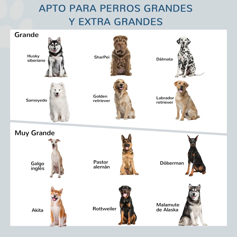 PawHut Elevated Dog Bowls with Stand, Raised Dog Feeder for Large Sized Dogs, Natural