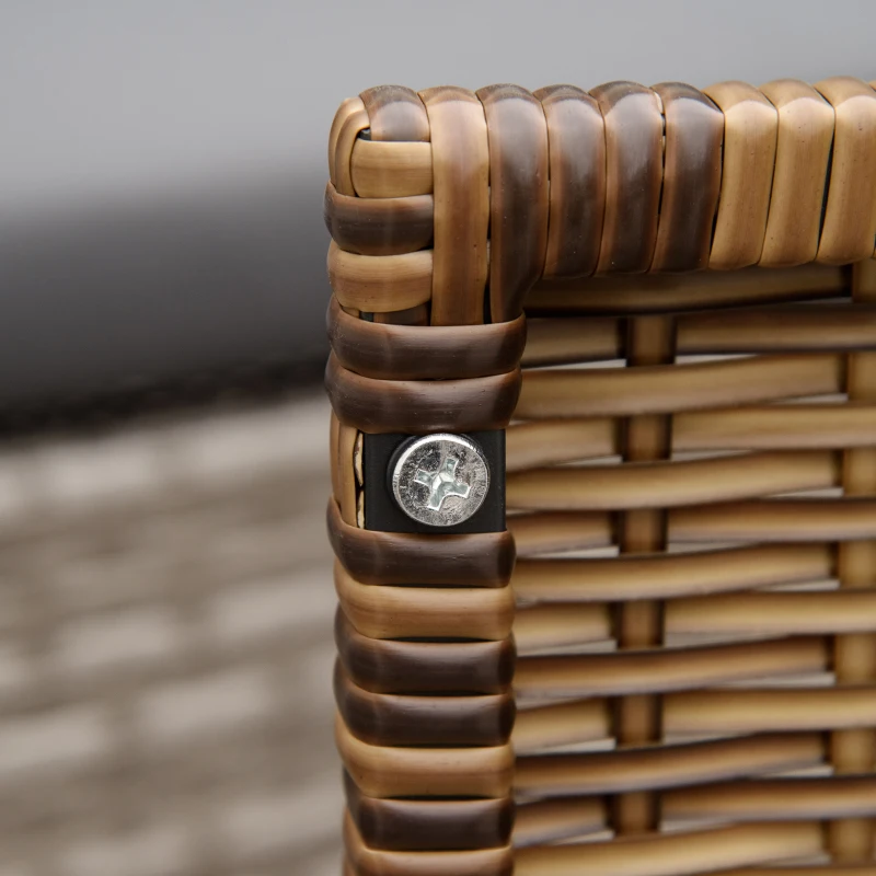 Outsunny Outdoor Propane Fire Pit Table, 43in, 50,000 BTU, Auto-Ignition, Wicker with Glass Wind Guard, CSA Certified, Brown