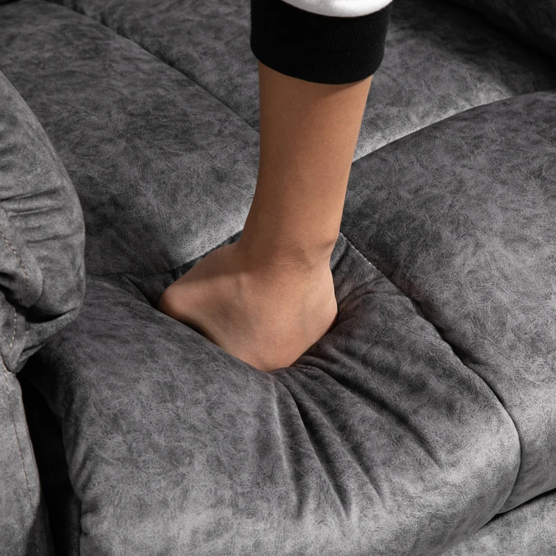 HOMCOM Power Lift Chair, Electric Recliner for the Elderly, Compact Living Room Chair with Side Pocket & Remote Control, Gray