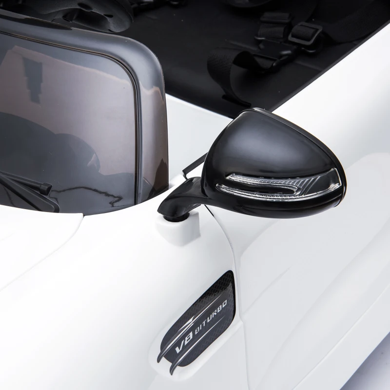 Aosom Licensed Kids Ride-On Car 12V with Remote Control, Suspension Wheel, Adjustable Speed, White