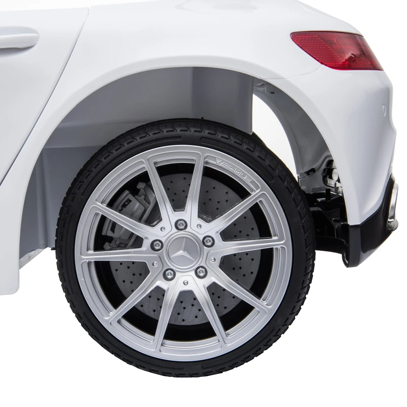 Aosom Licensed Kids Ride-On Car 12V with Remote Control, Suspension Wheel, Adjustable Speed, White