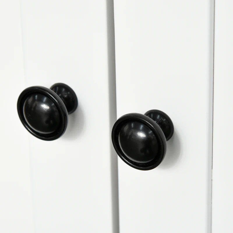 HOMCOM 71" Kitchen Pantry Buffet with Hutch Storage Cabinet Microwave Oven Stand with Drawer- White/Oak