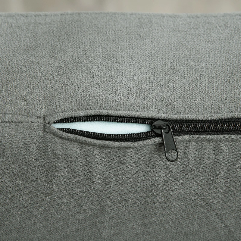 HOMCOM Folding Ottoman Sleeper, Convertible Fabric Bed, Grey