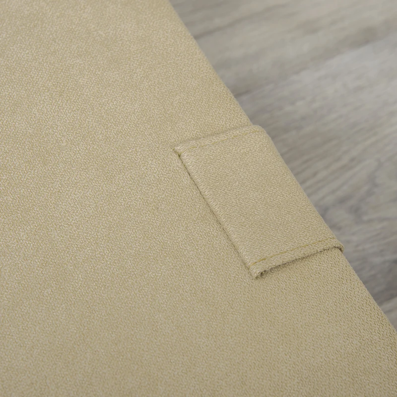 HOMCOM Folding Ottoman Sleeper, Convertible Fabric Bed, Beige