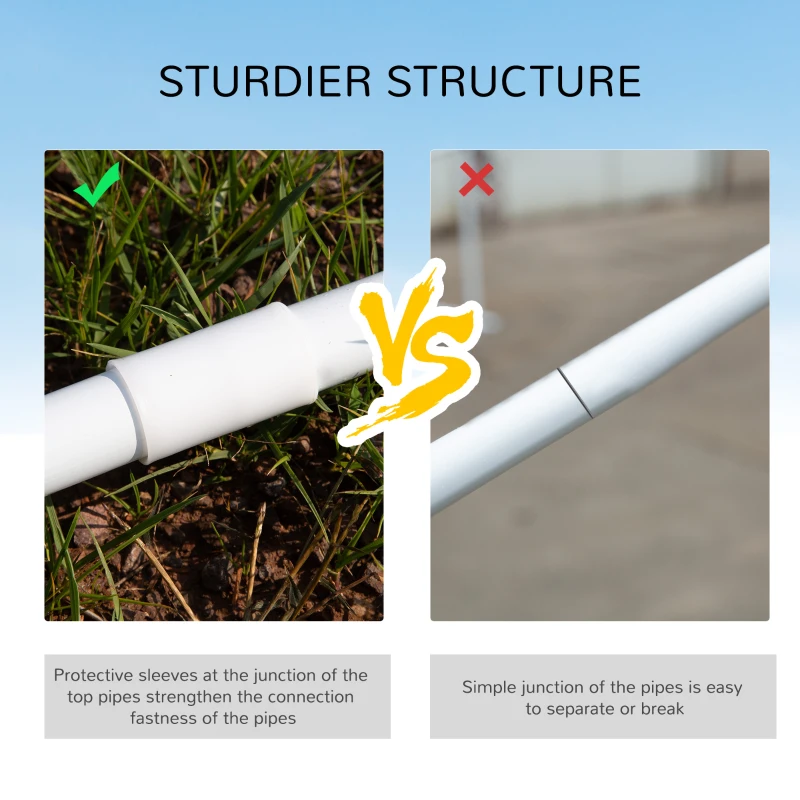 Outsunny 10x28ft Portable Gazebo Party Tent Outdoor Event Shelter Garden Sunshade with 5 Removable Walls