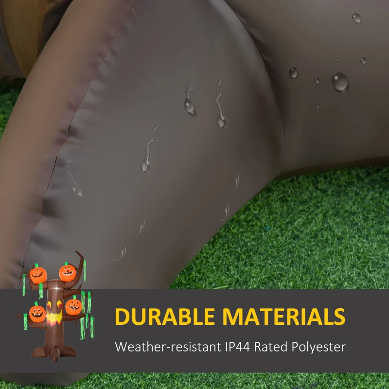 HOMCOM Outdoor 8FT Lighted Airblown Creepy Haunted Tree Inflatable Halloween Decoration Seasonal Decor