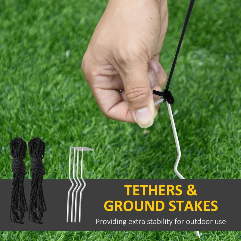 HOMCOM Outdoor 8FT Lighted Airblown Creepy Haunted Tree Inflatable Halloween Decoration Seasonal Decor