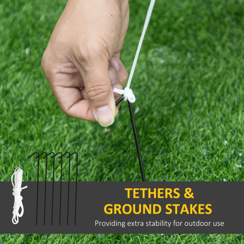 Outsunny 6ft Inflatable Halloween Giant Animated Fire & Ice Dragon with Wings, Blow Up LED Yard Display Indoor Outdoor for Garden, Lawn, Party, Holiday