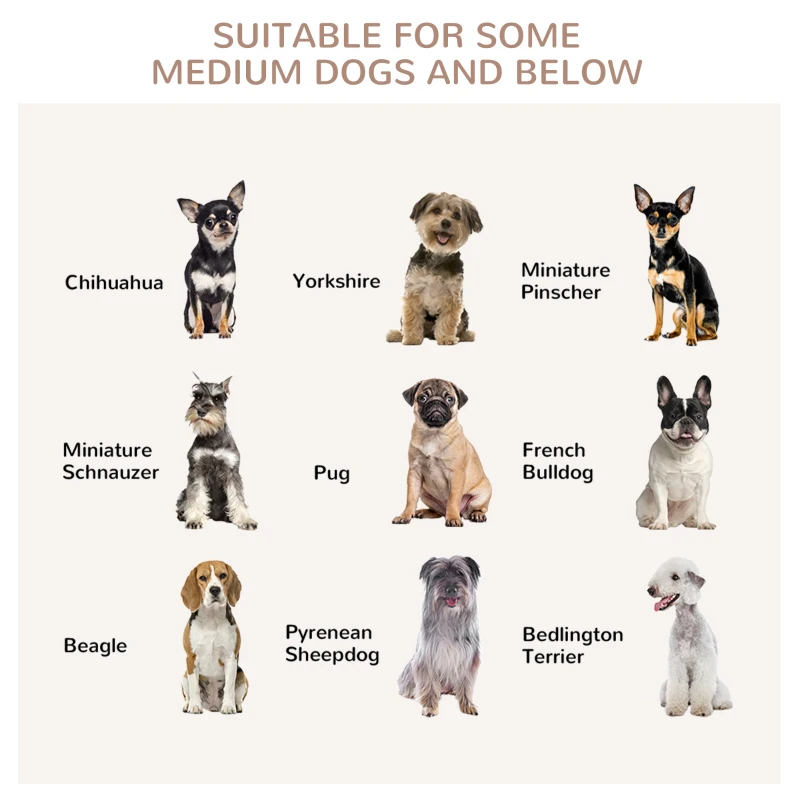 PawHut Dog Crate Furniture, Heavy Duty Dog Kennel End Table with Removable Tray, for Small Medium Dogs, Indoor Use, Black