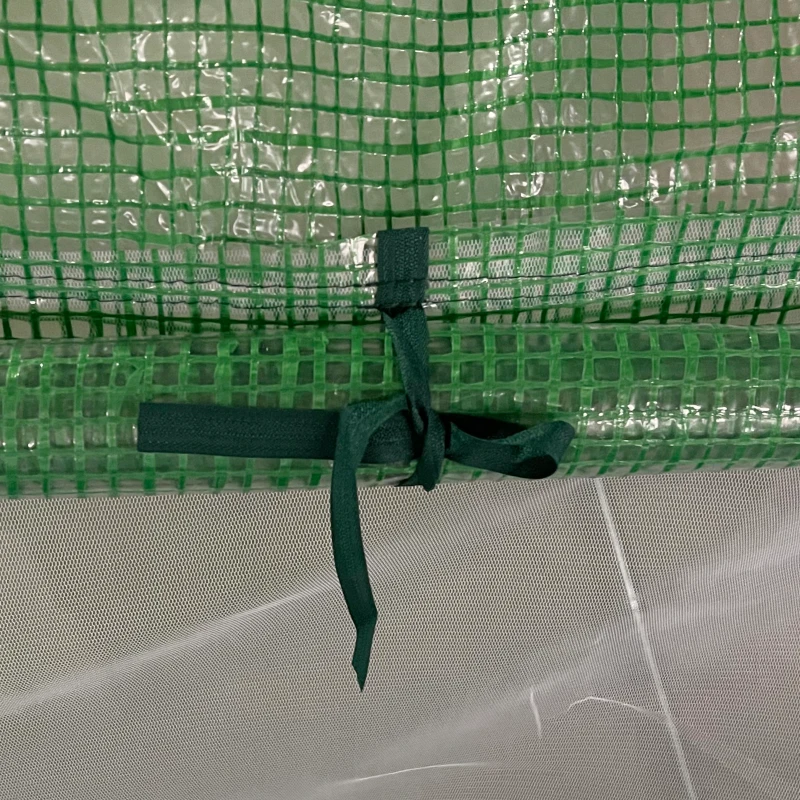 Outsunny 12.5' x 6.3' x 6.4' Steeple Walk-in Tunnel Greenhouse Garden Plant Seed Grow Tent Polythene with Windows and Door Green