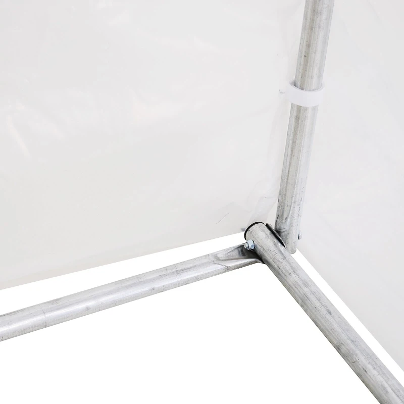 Outsunny 9.85'L x 6.6'W x 6.6'H Polytunnel Greenhouse Outdoor Walk-In Greenhouse, Transparent