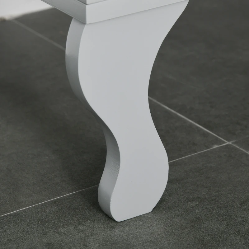 HOMCOM Retro Style Kitchen Sideboard Serving Buffet Storage Cabinet Cupboard with Glass Doors and Drawers, Adjustable Shelves