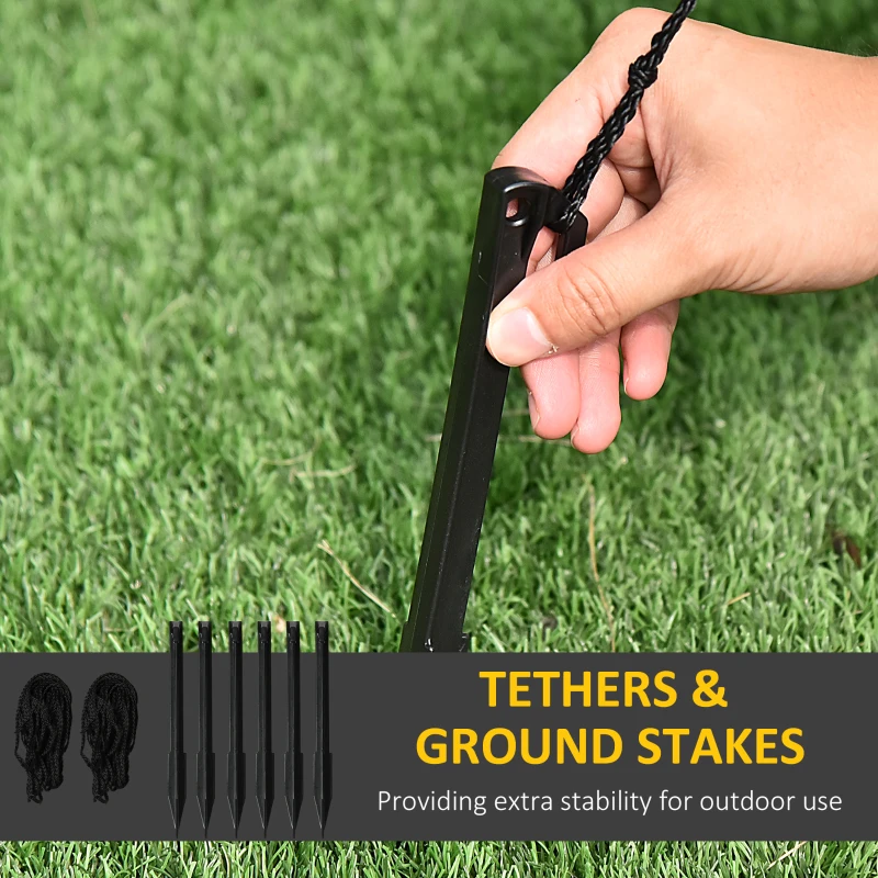 Outsunny 7ft Christmas Inflatable Santa Claus Driving Truck with Gifts, Blow-Up Outdoor LED Yard Display for Lawn Garden Party