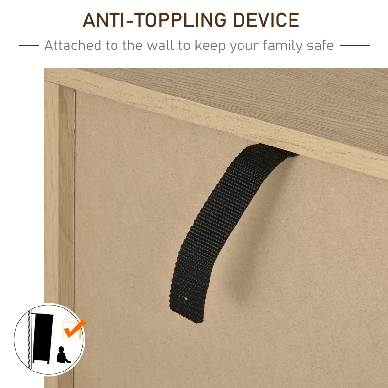 Vinsetto Storage Cabinet Organizer with 2 Doored Shelves Home Office File Cabinet Natural White