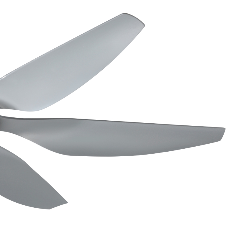 HOMCOM Reversible Ceiling Fan with Light, 6 Blades Indoor Modern Mount LED Lighting Fan with Remote Controller, for Bedroom, Living Room, Silver