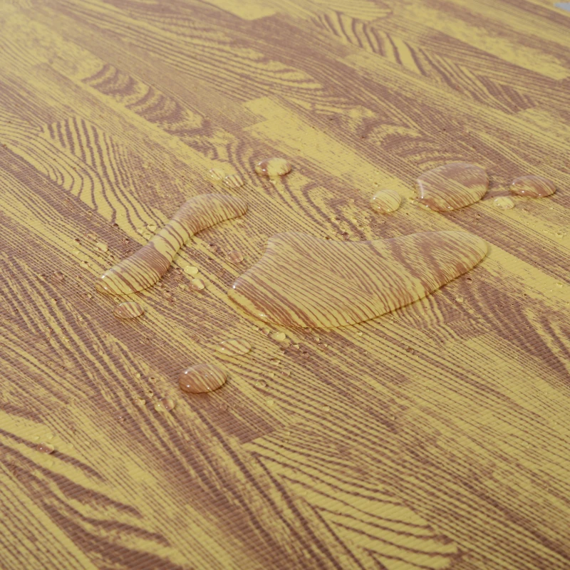 HOMCOM Soft EVA Foam Interlocking Floor Mats 96 Square Feet Exercise Workout Mat Kid Play Mat 24pcs(Light Grain Wood)