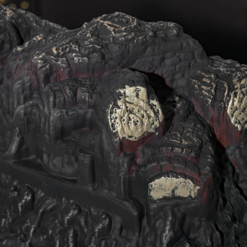 HOMCOM Portable Electric Log Set Heater with Realistic Ember Bed 1400W