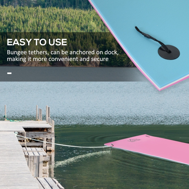 Homcom 10x5ft Floating Mat Lake Pool Island Outdoor Sport Aosom Ca