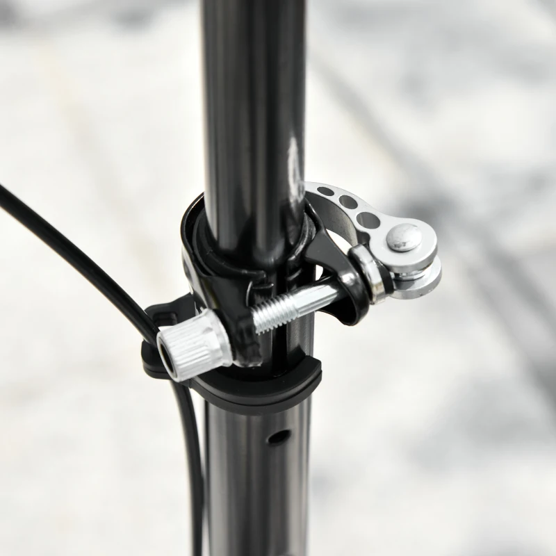 Qaba Kids/Adult Drifting Scooter 3 Wheels Scooter Foldable Child Tri Speeder Slider Swing Drifter Winged Push Motion Kickboard Height Adjustable for Age 6+ Black