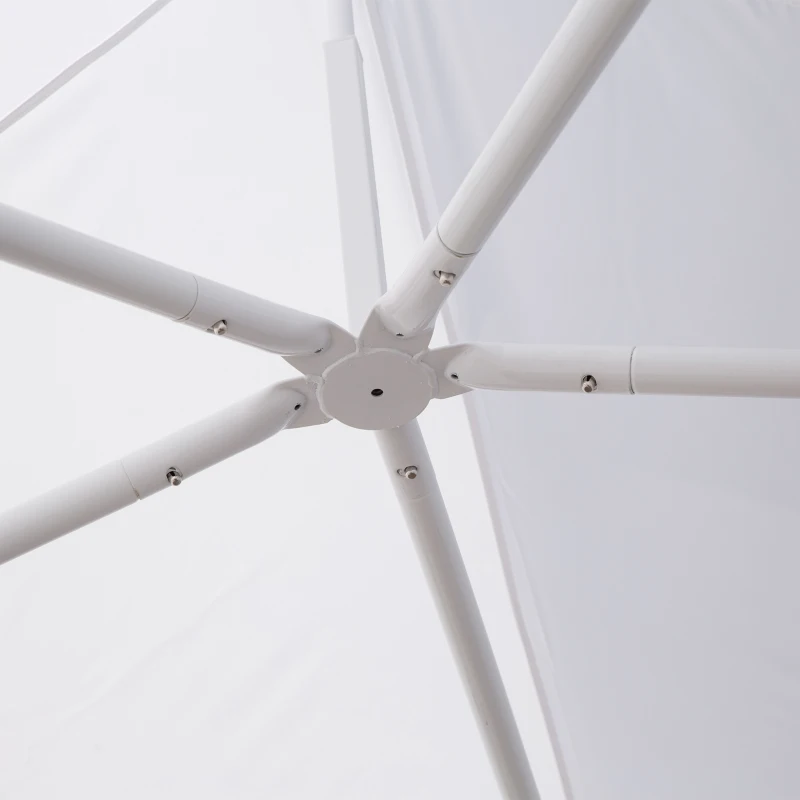 Outsunny Wedding Tent 22.3ft Octagonal Party Tent Event Shelter Outdoor with 8 Removable Walls - White