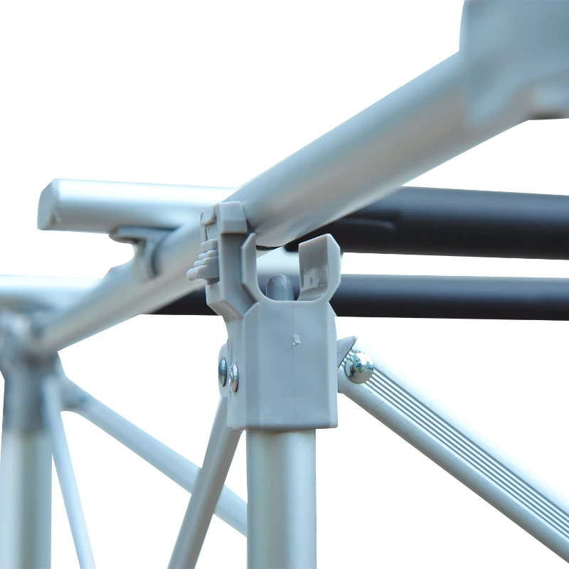 Outsunny Fold up Camp Kitchen Outdoor Cooking Table Portable Patio with Lantern Holder