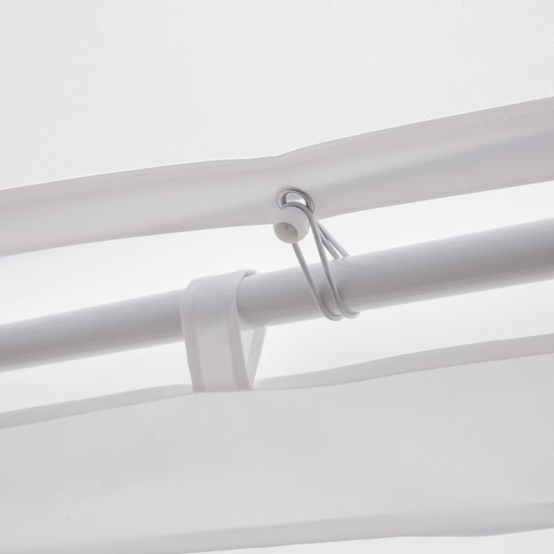 Outsunny Wedding Tent 22.3ft Octagonal Party Tent Event Shelter Outdoor with 8 Removable Walls - White