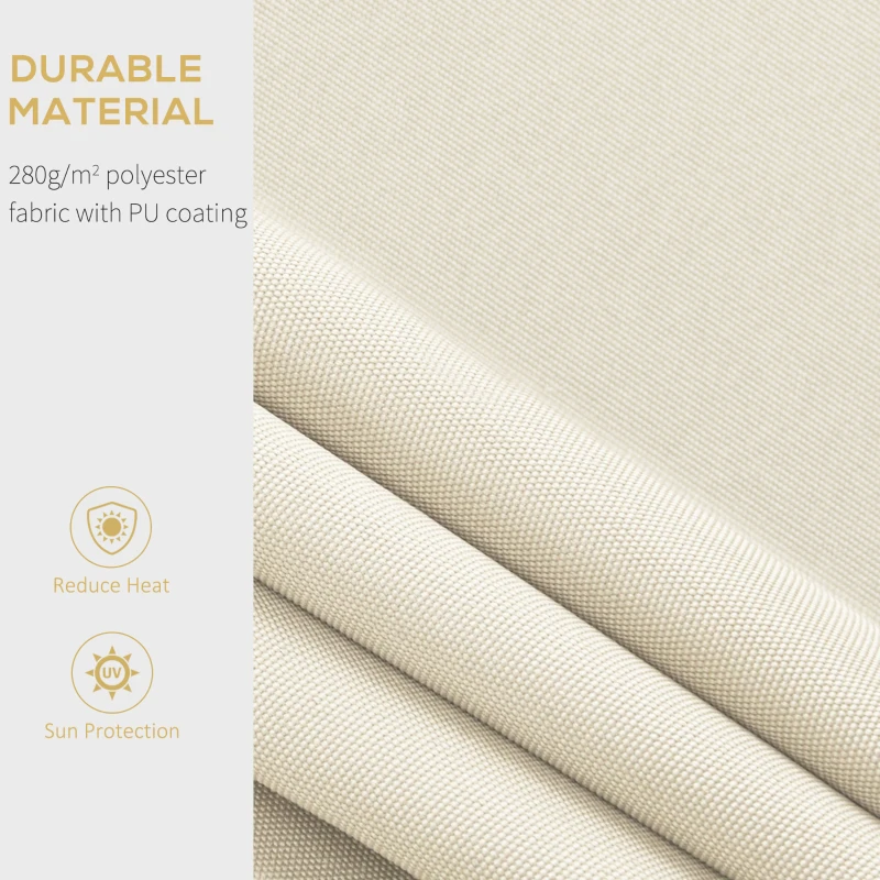 Outsunny 10' x 8' Patio Motorized/Manual Retractable Awning Outdoor Sun Shade Shelter Deck Remote Control Canopy, Beige