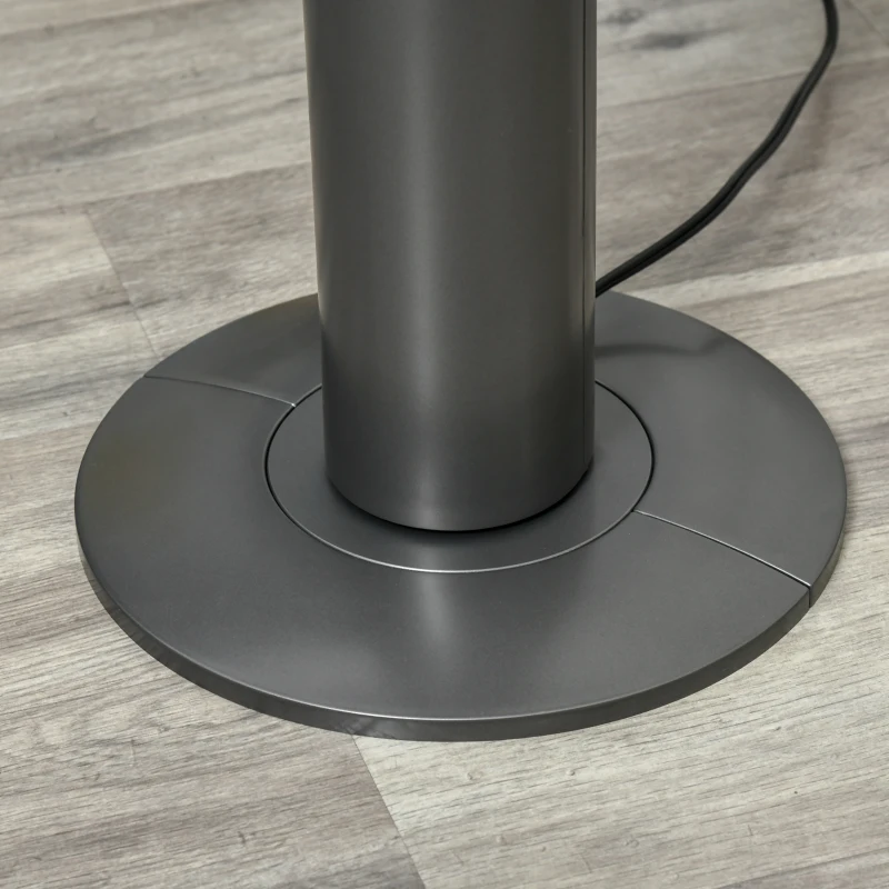 HOMCOM Tower Fan with Air Purifying Filter & Remote Control, Oscillating, Slim, Grey - Ideal for Home & Office