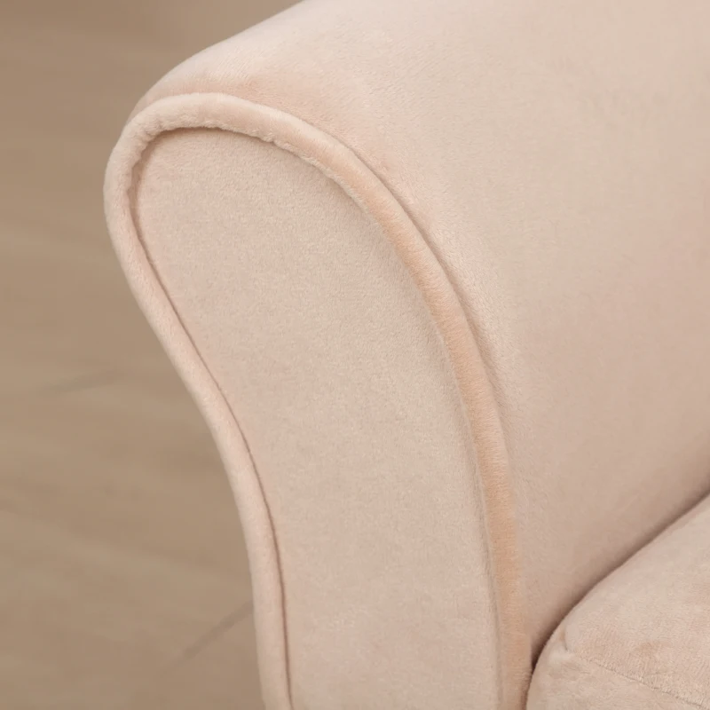 PawHut Pet Sofa Dog Couch Chaise Lounge Pet Bed with Storage Function Small Sized Dog Various Cat Sponge Cushioned Bed Lounge, Beige