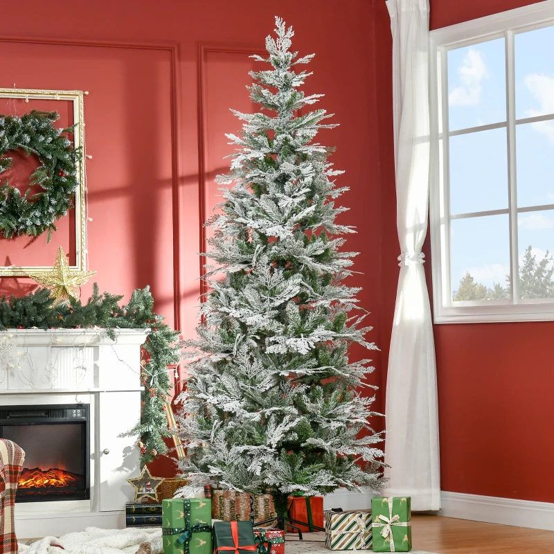 Slim 6' Artificial Pencil Christmas Tree - Green | HOMCOM